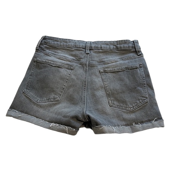 Old Navy Grey High Rise OG Denim Shorts - Size 10 - Picture 2 of 8